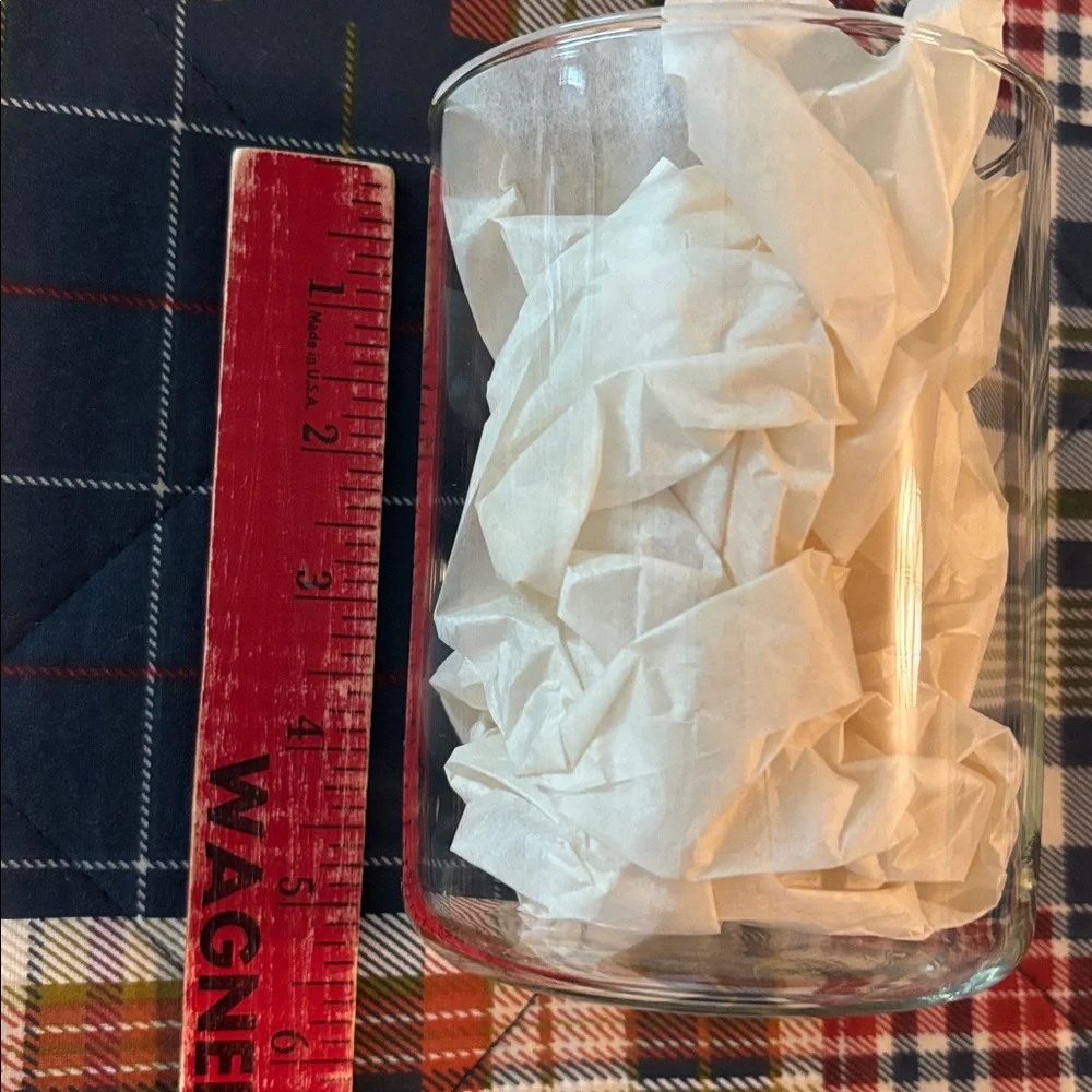 Clear Glass Jar with Silver Lid